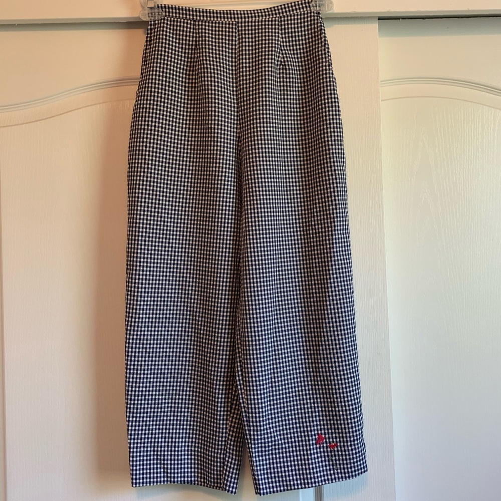 Vintage High Waited Checkered Pants